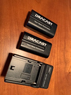 Batteries/charger for Dracast
